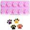 Microwave Dishwasher Safe Nonstick Dog Birthday Baking Mold Cake Decorating Supplies Silicone Puppy Bone Paw Shape Cake Pan