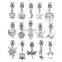 15pcs mixed Charm Handmade DIY Bracelet Pendant DIY Women Jewelry Making