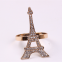 Creative Rose Gold Alloy Eiffel Tower Crystal Rhinestone Napkin Ring