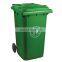 240L big public outdoor HDPE standing plastic waste bin wheeled garbage container medical trash can