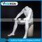 headless sitting fiberglass male mannequin