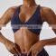 Running Sports Underwear clothes women hot sexy Cross Back Straps Bra Custom Workout Top Backless Sports Bra For Women Fitness
