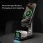 15W 3 in 1 One Foldable Portable Fast Wireless Charging Station Dock Magnetic Cell Phone Qi Wireless Charger Stand