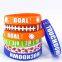 Hot Sale Silicone Wristband Imprinted Customizable Rubber Bracelets for Sport