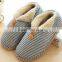 2015 latest design cotton fabrics fashion lady slipper warm cotton slippers