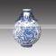 Western style blue and white floor antique vase for home display