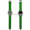 FT1602 Green plastic strap 2015 3 atm waterproof quartz three eyes watch
