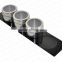 newest kitchen 4 pieces Stainless Steel magnetic spice rack set