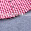 New fashion baby boys clothing sets with long sleeve plaid t shirts +suspender pants outfits