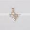 2016 Valentine's Day Gift Heart Shape 10k Gold Fashion Wedding Pendant for Girl Friend