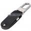 Factory Customized OEM or ODM leather usb drive 1gb key ring