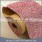 Chunky Pink Self-Stick Glitter Fabric Border