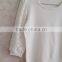 Three quarter sleeve knitting wear lace pullover for lady