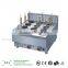 counter top 9 baskets gas noodle cooker