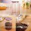 Handmade airtight glass jars with lids for herbs, spices,grains