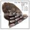 Fast shipping  clip-in human hair extensions 100% human hair best selling