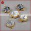 Small round galaxy quartz agate druzy geode gemstone connector from wholesale guangzhou fashion jewelry market
