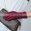 Thinsulate Wearproof Brown Color Girls Wool Gloves for Spring Use