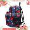 Young people daily backpack, top roll canvas rucksack backpack for girls