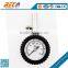 40mm short connector bicycle tyre bourdon pressure gauge
