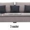 China made high end 1+2+3 modern simple fabric sofa set design
