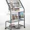 2015 various type magazine trolley/newspaper trolley