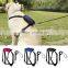 Portable Reflective Nylon Dog Harness Leash Set with Bag for Large Dogs
