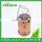 Golden Color Plastic Rechargeable Lantern Light Solar Energy Tent Camping Light for 3*AA Battery