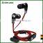 Portable Magnetic water proof audio sport music earpieces earbuds earphone splitter with mic