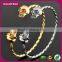 New 2016 Jewelry Skull Gold Bracelet Turkish Eye
