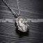 Jewelry Wholesale Stainless Steel Skull Ruby Necklace Sets