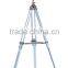 Classic Printing Silk Shade Tripod Wood Floor Lamp F013