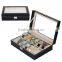 PU leather packaging watch storages oem watch box