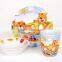 Colorful ceramic dinner sets 3 pieces children dinnerware