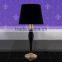 Black bedside table lamp