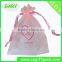 Sheer Hair Packaging Bags Pink Organza Hair Extensions Bag