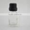China supplier empty 10ml tempered cap glass bottle