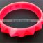 Cheap custom pyramidm silicone wristband,embossed colors promotional bracelets,silicon kid wrist band