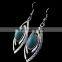 Bohemian Vintage Evil Eye Shape Turquoise Natural Stone Dangle Earrings For Women