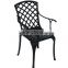 Hot sale! Die sand cast aluminum dining chair hotel lounge furniture outdoor furniture