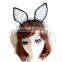 Women's Girls Fashion Lace Black Cat Ears Dot Veil Hair Band Head Band                        
                                                Quality Choice