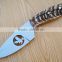 A 440-C BLADE,SCENIC RAM HORN HANDLE EAGLE WIRECUT SHAPE HUNTING/FIGHTING KNIFE