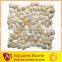 Anatolia Amber12''x12'' natural stone pebble mesh-mounted mosaic tile