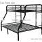 Twin-Over-Full metal Bunk Bed black