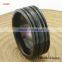 Fashion Ring Jewelry Rotating Grooves Surface Black MENS TITANIUM RINGS