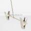 Metal Pantsuit Hanger with Long Pole Clips, Baby Bodysuit Pants Skirt Hanger