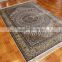 5x8ft brown color Center of the badge design antique persian rug silk