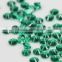 AAA man made lab created round green nano crystal glass stone