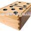High Quality Dominoes and Cribbage Set in Natural Wood Box