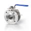 API Flanged Stainless Steel Wafer Type Ball Valve with ISO5211 Mounting Pad
